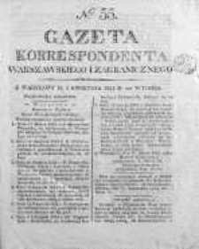 Gazeta Korrespondenta Warszawskiego i Zagranicznego 1825, Nr 55