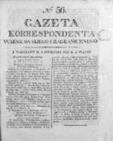 Gazeta Korrespondenta Warszawskiego i Zagranicznego 1825, Nr 56