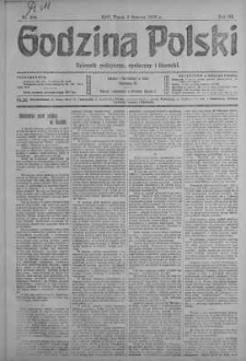 Godzina Polski : dziennik polityczny, społeczny i literacki 2 sierpień 1918 nr 209