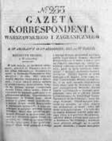Gazeta Korrespondenta Warszawskiego i Zagranicznego 1827, Nr 233