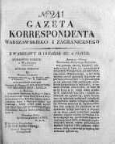Gazeta Korrespondenta Warszawskiego i Zagranicznego 1827, Nr 241