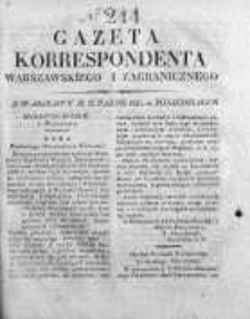 Gazeta Korrespondenta Warszawskiego i Zagranicznego 1827, Nr 244