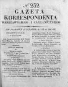 Gazeta Korrespondenta Warszawskiego i Zagranicznego 1827, Nr 252