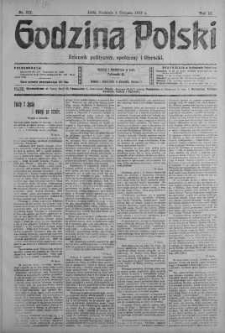 Godzina Polski : dziennik polityczny, społeczny i literacki 4 sierpień 1918 nr 211