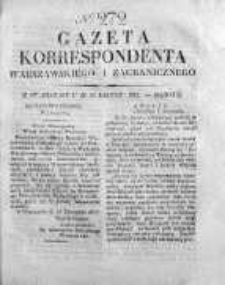 Gazeta Korrespondenta Warszawskiego i Zagranicznego 1827, Nr 272