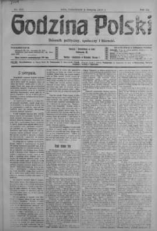 Godzina Polski : dziennik polityczny, społeczny i literacki 5 sierpień 1918 nr 212