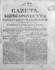 Gazeta Korrespondenta Warszawskiego i Zagranicznego 1825, Nr 77