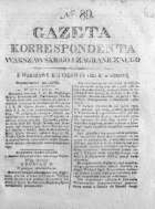 Gazeta Korrespondenta Warszawskiego i Zagranicznego 1825, Nr 89