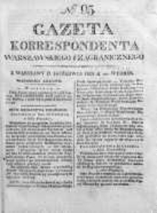 Gazeta Korrespondenta Warszawskiego i Zagranicznego 1825, Nr 95
