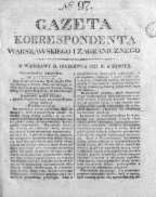 Gazeta Korrespondenta Warszawskiego i Zagranicznego 1825, Nr 97