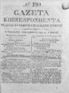 Gazeta Korrespondenta Warszawskiego i Zagranicznego 1825, Nr 100