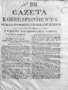 Gazeta Korrespondenta Warszawskiego i Zagranicznego 1825, Nr 101