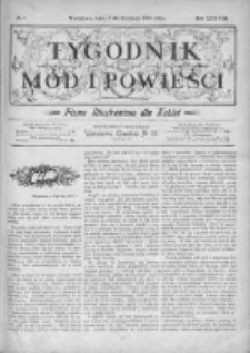 Tygodnik Mód i Powieści. Pismo ilustrowane dla kobiet 1896, Nr 3