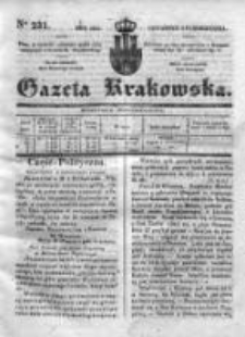 Gazeta Krakowska 1834, IV, Nr 231