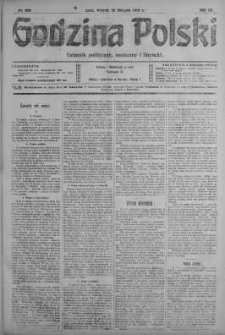 Godzina Polski : dziennik polityczny, społeczny i literacki 13 sierpień 1918 nr 220