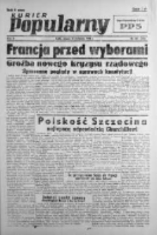 Kurier Popularny. Organ Polskiej Partii Socjalistycznej 1946, II, Nr 106