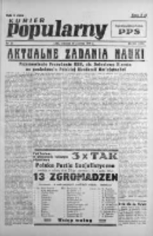 Kurier Popularny. Organ Polskiej Partii Socjalistycznej 1946, II, Nr 168