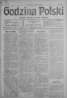 Godzina Polski : dziennik polityczny, społeczny i literacki 17 sierpień 1918 nr 224