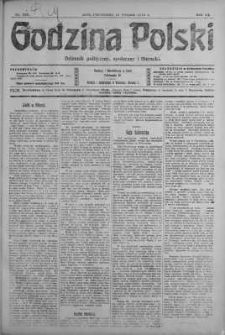 Godzina Polski : dziennik polityczny, społeczny i literacki 19 sierpień 1918 nr 226