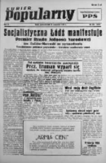 Kurier Popularny. Organ Polskiej Partii Socjalistycznej 1946, III, Nr 255