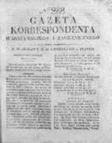 Gazeta Korrespondenta Warszawskiego i Zagranicznego 1827, Nr 288