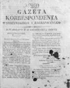 Gazeta Korrespondenta Warszawskiego i Zagranicznego 1827, Nr 289