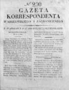 Gazeta Korrespondenta Warszawskiego i Zagranicznego 1827, Nr 290