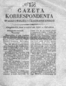 Gazeta Korrespondenta Warszawskiego i Zagranicznego 1828, Nr 158