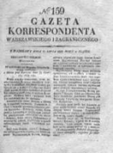 Gazeta Korrespondenta Warszawskiego i Zagranicznego 1828, Nr 159