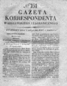 Gazeta Korrespondenta Warszawskiego i Zagranicznego 1828, Nr 161