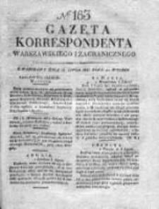 Gazeta Korrespondenta Warszawskiego i Zagranicznego 1828, Nr 163