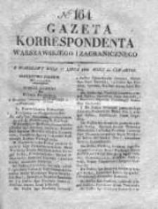 Gazeta Korrespondenta Warszawskiego i Zagranicznego 1828, Nr 164