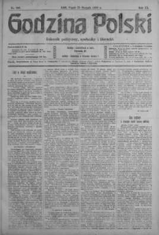 Godzina Polski : dziennik polityczny, społeczny i literacki 23 sierpień 1918 nr 230