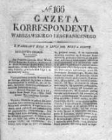 Gazeta Korrespondenta Warszawskiego i Zagranicznego 1828, Nr 166