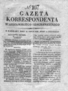 Gazeta Korrespondenta Warszawskiego i Zagranicznego 1828, Nr 167