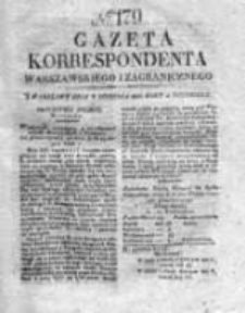 Gazeta Korrespondenta Warszawskiego i Zagranicznego 1828, Nr 179