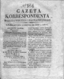Gazeta Korrespondenta Warszawskiego i Zagranicznego 1828, Nr 184