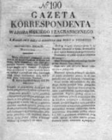 Gazeta Korrespondenta Warszawskiego i Zagranicznego 1828, Nr 190
