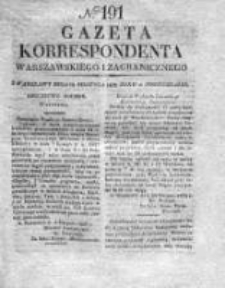Gazeta Korrespondenta Warszawskiego i Zagranicznego 1828, Nr 191