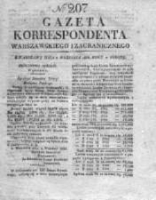 Gazeta Korrespondenta Warszawskiego i Zagranicznego 1828, Nr 207