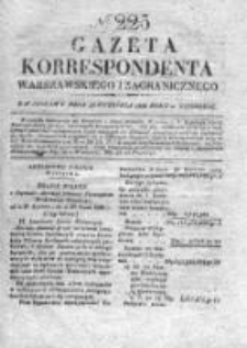Gazeta Korrespondenta Warszawskiego i Zagranicznego 1828, Nr 225