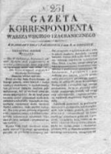 Gazeta Korrespondenta Warszawskiego i Zagranicznego 1828, Nr 231