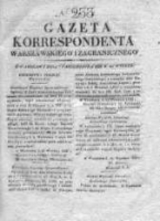 Gazeta Korrespondenta Warszawskiego i Zagranicznego 1828, Nr 233