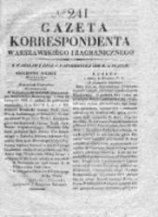 Gazeta Korrespondenta Warszawskiego i Zagranicznego 1828, Nr 241