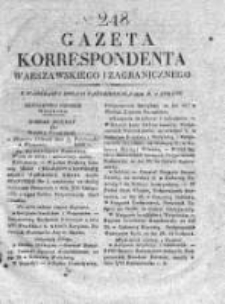Gazeta Korrespondenta Warszawskiego i Zagranicznego 1828, Nr 248