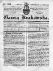 Gazeta Krakowska 1834, IV, Nr 263