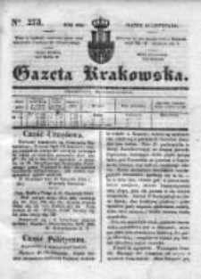 Gazeta Krakowska 1834, IV, Nr 273