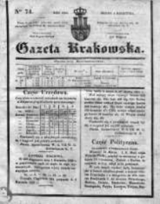 Gazeta Krakowska 1835, II, Nr 74