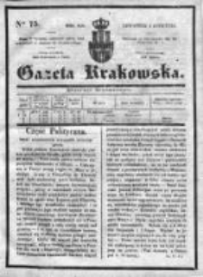 Gazeta Krakowska 1835, II, Nr 75