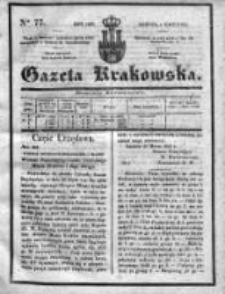 Gazeta Krakowska 1835, II, Nr 77